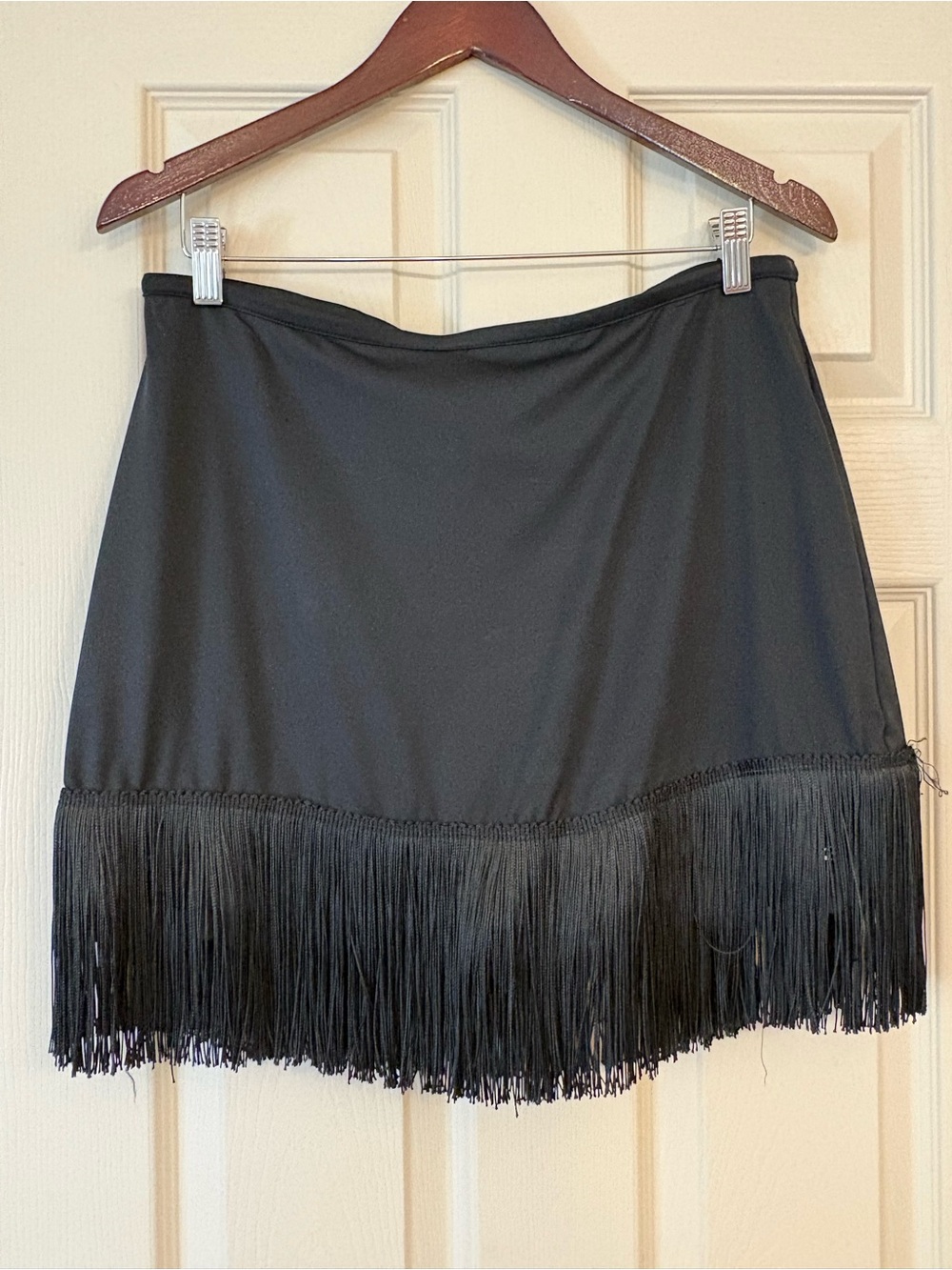 Champion Black Mini Skort with Fringe Hem